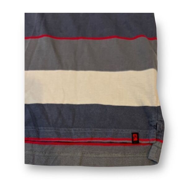 Alpine Design Mens Striped Polo Top Size Medium - Picture 3 of 5